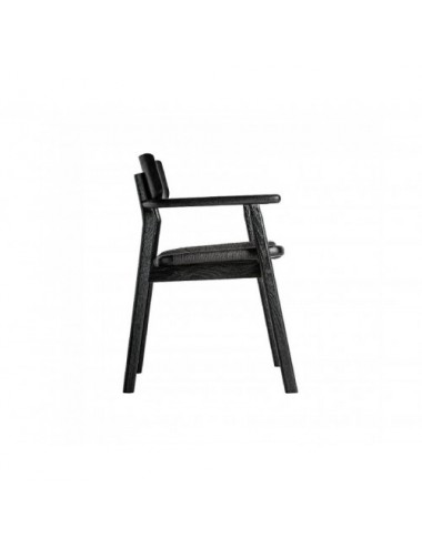 Silla Tasque Madera Roble 54x54,5x79 Estilo Vintage - 3