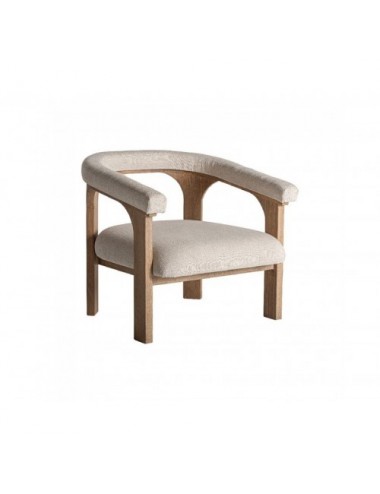 Sillón Racoud Madera De Mango 79x78x80 Estilo Contemporáneo - 1