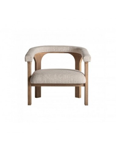 Sillón Racoud Madera De Mango 79x78x80 Estilo Contemporáneo - 1