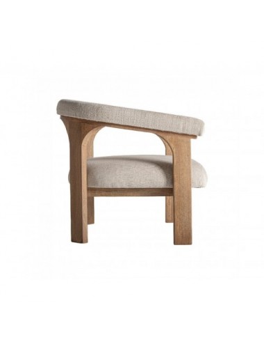 Sillón Racoud Madera De Mango 79x78x80 Estilo Contemporáneo - 3