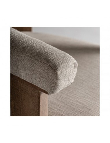 Sillón Racoud Madera De Mango 79x78x80 Estilo Contemporáneo - 5