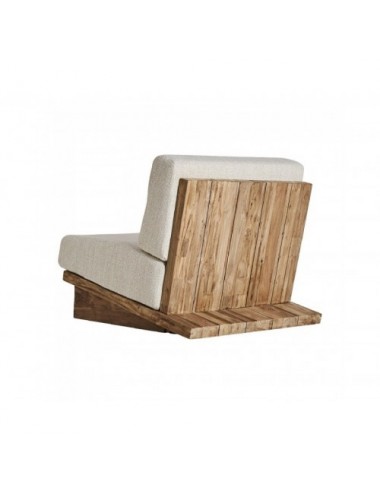 Sillón Pure Madera De Teka Reciclada 90x100x73 Estilo Colonial - 4