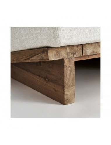 Sillón Pure Madera De Teka Reciclada 90x100x73 Estilo Colonial - 5