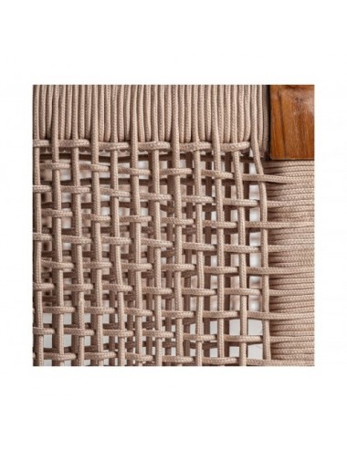 Sillón Trena Madera De Teka Reciclada 85x88x70 Estilo Boho - 8