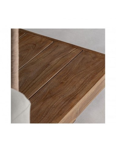 Sofá Trena Madera De Teka Reciclada 320x90x70 Estilo Boho - 9