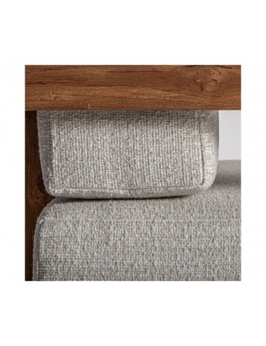 Sofá Testa Madera De Teka Reciclada 240x80x80 Estilo Colonial - 7