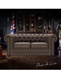 Sofá Chesterfield Original de 2 plazas piel Vele - 1