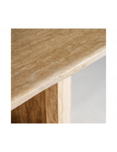 Mesa Comedor Thiennes Travertino 240x100x75 Estilo Art Deco - 4