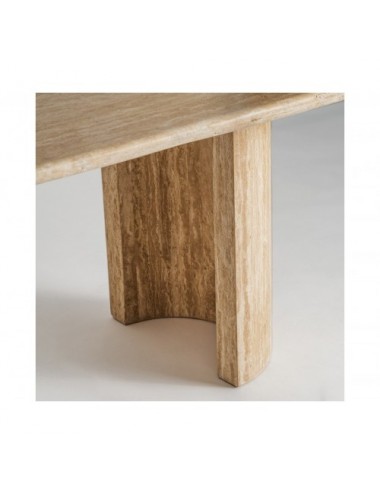 Mesa Comedor Thiennes Travertino 240x100x75 Estilo Art Deco - 5