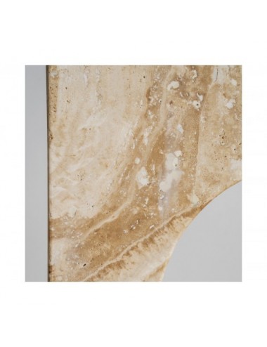 Mesa Auxiliar Thiennes Travertino 35x35x60 Estilo Art Deco - 6