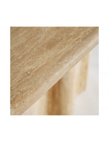 Mesa Comedor Thiennes Travertino 220x100x75 Estilo Art Deco - 4