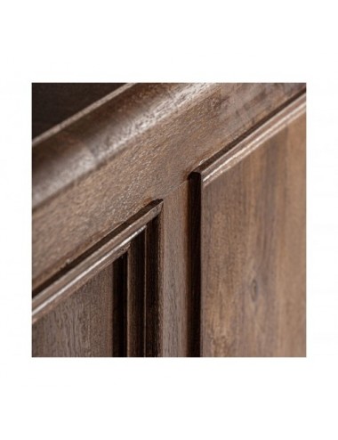 Mostrador Agen Madera De Teka Reciclada 206x55x108 Estilo Colonial - 5