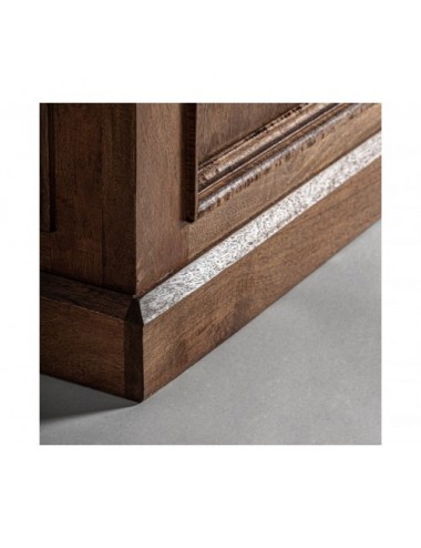 Mostrador Agen Madera De Teka Reciclada 206x55x108 Estilo Colonial - 7