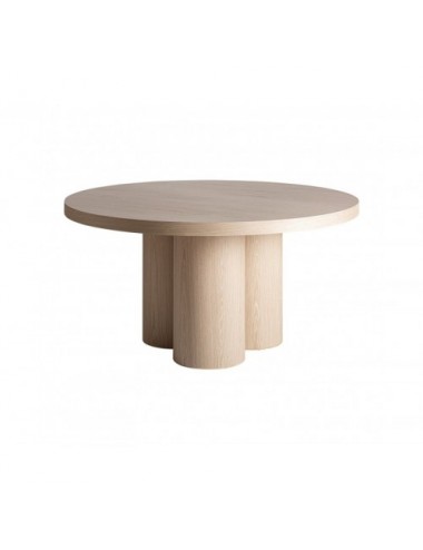 Mesa Comedor Prayssac Chapa De Roble 150x150x76 Estilo Art Deco - 1