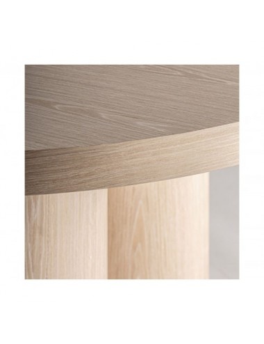 Mesa Comedor Prayssac Chapa De Roble 150x150x76 Estilo Art Deco - 3