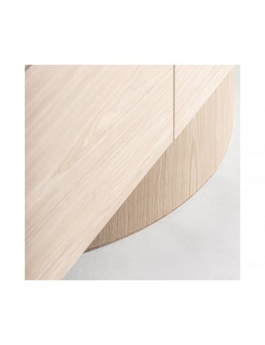 Mueble Tv Prayssac Chapa De Roble 220x45x50 Estilo Art Deco - 6