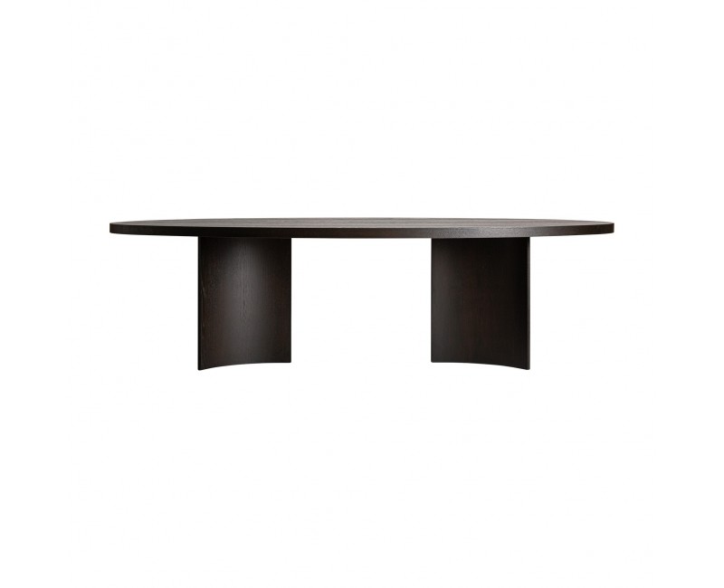 Mesa Comedor Neuvic Chapa De Roble 270x130x75 Estilo Art Deco - 1
