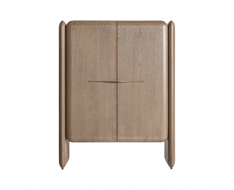 Armario Ussel Chapa De Roble 110x51x142 Estilo Art Deco - 1