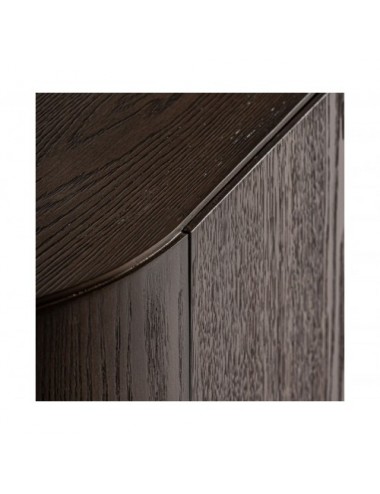 Mueble Tv Treignac Chapa De Roble 200x48x56 Estilo Art Deco - 4