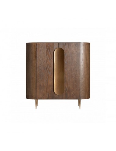 Armario Treignac Chapa De Roble 140x48x141 Estilo Art Deco - 1