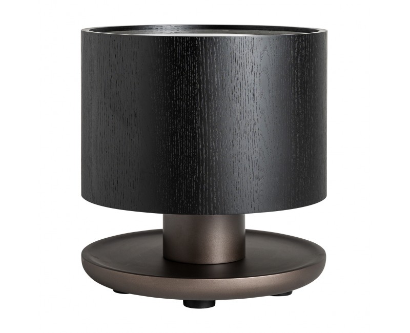 Mesa Auxiliar Breil Madera Roble 48x48x50 Estilo Art Deco - 1