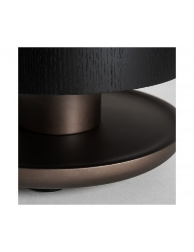 Mesa Auxiliar Breil Madera Roble 48x48x50 Estilo Art Deco - 4