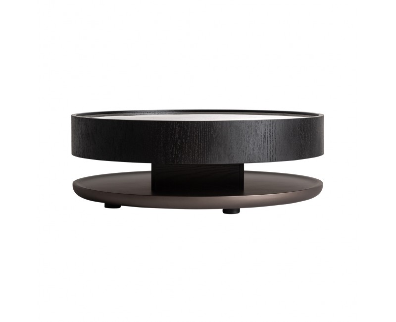 Mesa De Centro Breil Madera Contrachapada 93x93x32 Estilo Art Deco - 1