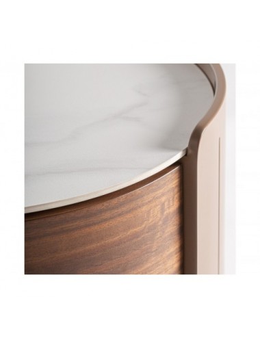 Mesita De Noche Giswil Madera Contrachapada 48x47x49 Estilo Art Deco - 4