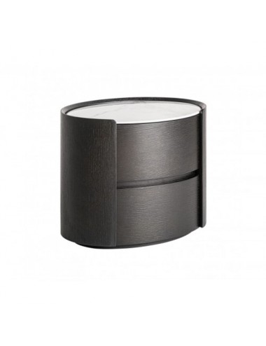 Mesita De Noche Zofingen Madera Contrachapada 60x41x48,5 Estilo Art Deco - 1