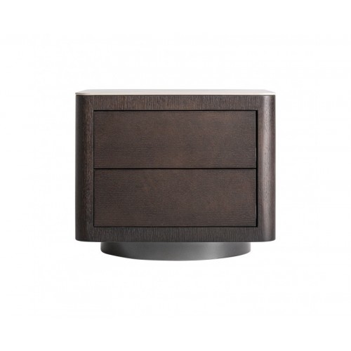 Mesita De Noche Wholen Madera Dm 55x45x49 Estilo Art Deco - 1