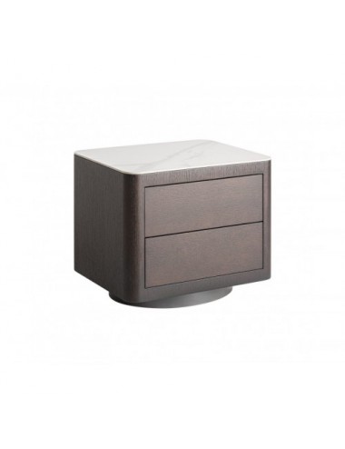 Mesita De Noche Wholen Madera Dm 55x45x49 Estilo Art Deco - 1