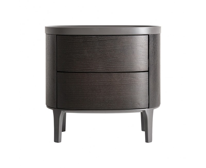 Mesita De Noche Liestal Madera Dm 58x44x57 Estilo Art Deco - 1