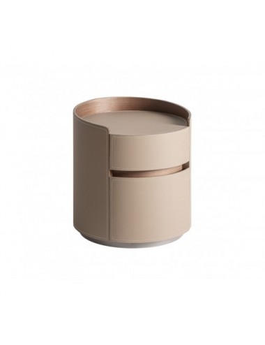 Mesita De Noche Kandern Madera Contrachapada 45x45x48 Estilo Art Deco - 1