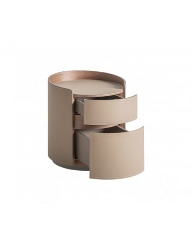 Mesita De Noche Kandern Madera Contrachapada 45x45x48 Estilo Art Deco - 3