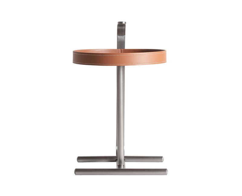 Mesa Auxiliar Geisingen Acero Inoxidable 42x46x66 Estilo Art Deco - 1