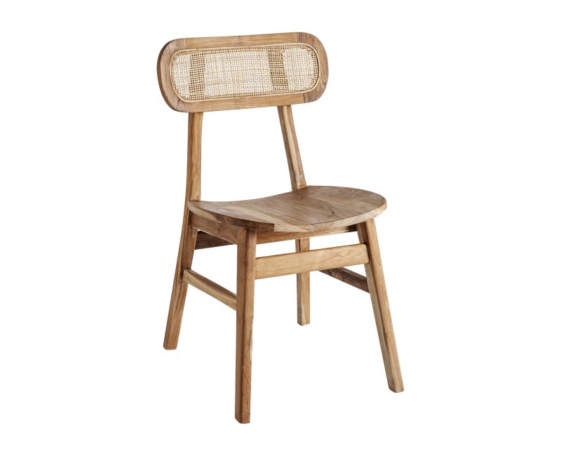 Silla Bludenz Madera De Teka 51x49x79 Estilo Colonial - 1