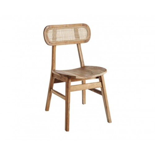 Silla Bludenz Madera De Teka 51x49x79 Estilo Colonial - 1