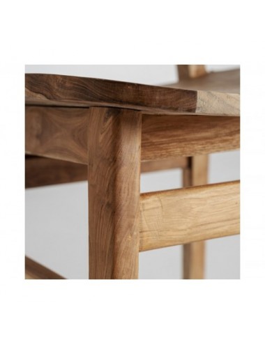 Silla Bludenz Madera De Teka 51x49x79 Estilo Colonial - 6