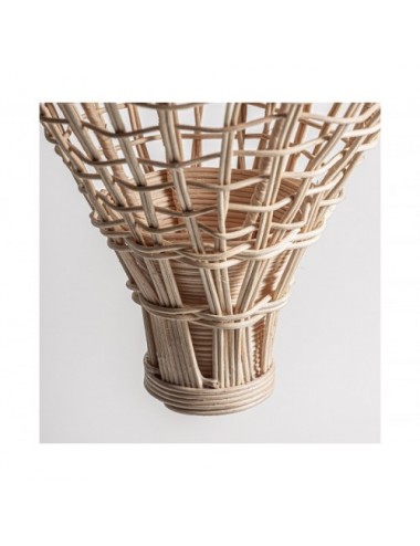 Escultura Cleis Ratán 41x41x125 Estilo Boho - 4