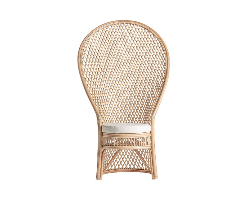 Sillón Peacock Ratán 94x70x162 Estilo Boho - 1