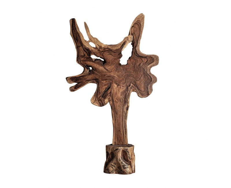 Escultura Peack Madera Suar 175x50x290 Estilo Étnico - 1