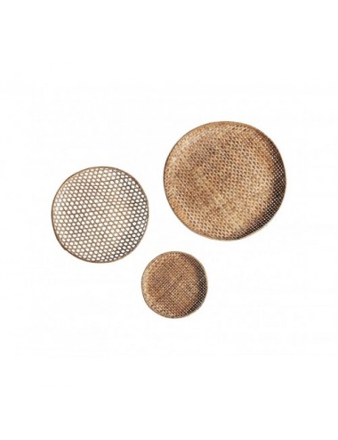 Panel Decorativo J 3 Bambú 100x100x10 80x80x10 55x55x6 Estilo Boho - 1