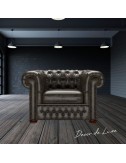 Sillón Chesterfield Original de 1 plaza piel Old English - 1