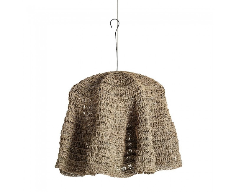 Lámpara De Colgar Wave Fibra Natural 58x58x85 Estilo Boho - 1