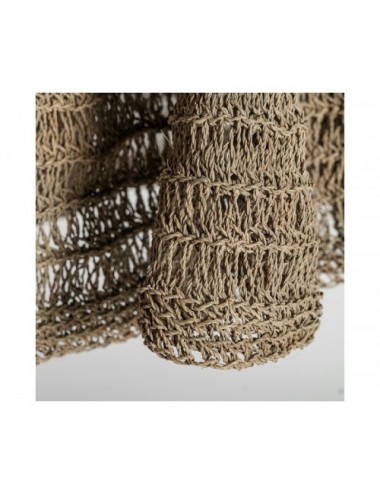 Lámpara De Colgar Wave Fibra Natural 58x58x85 Estilo Boho - 4