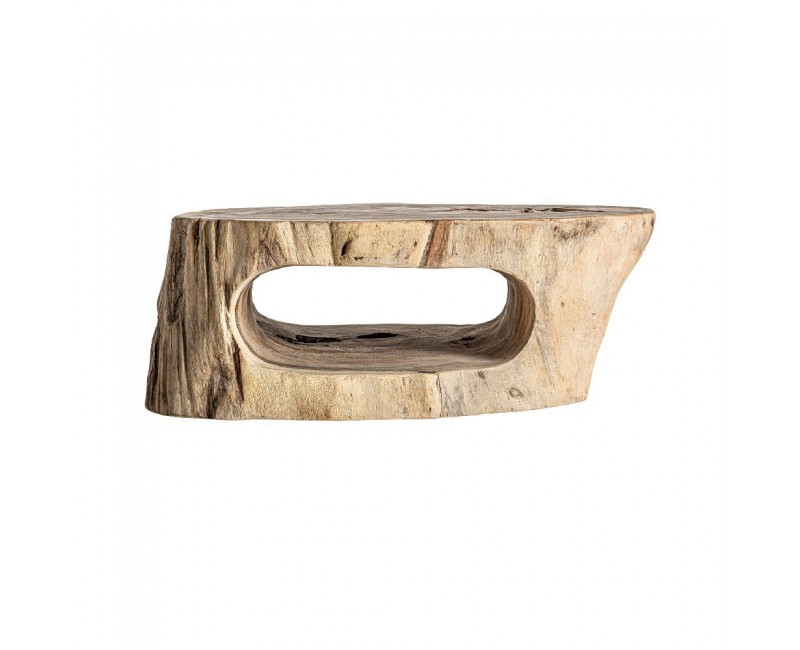 Mesa De Centro Khaled Madera Suar 100x57x40 Estilo Étnico - 1