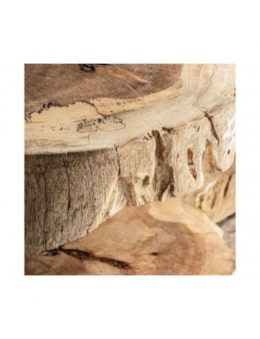 Mesa De Centro Khaled Madera Suar 100x57x40 Estilo Étnico - 9