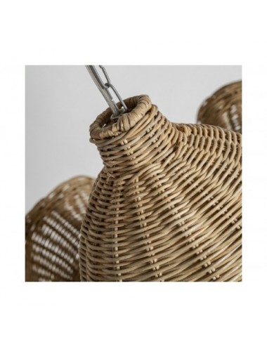 Lámpara De Colgar Duna Ratán 96x96x42 Estilo Boho - 4