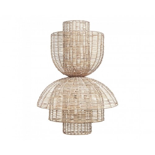 Aplique Plissé Rattan Ratán 60x31x83 Estilo Nórdico - 1