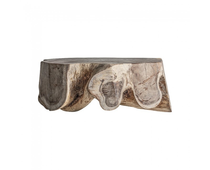 Mesa De Centro Tuxford Madera Suar 100x116x40 Estilo Étnico - 1